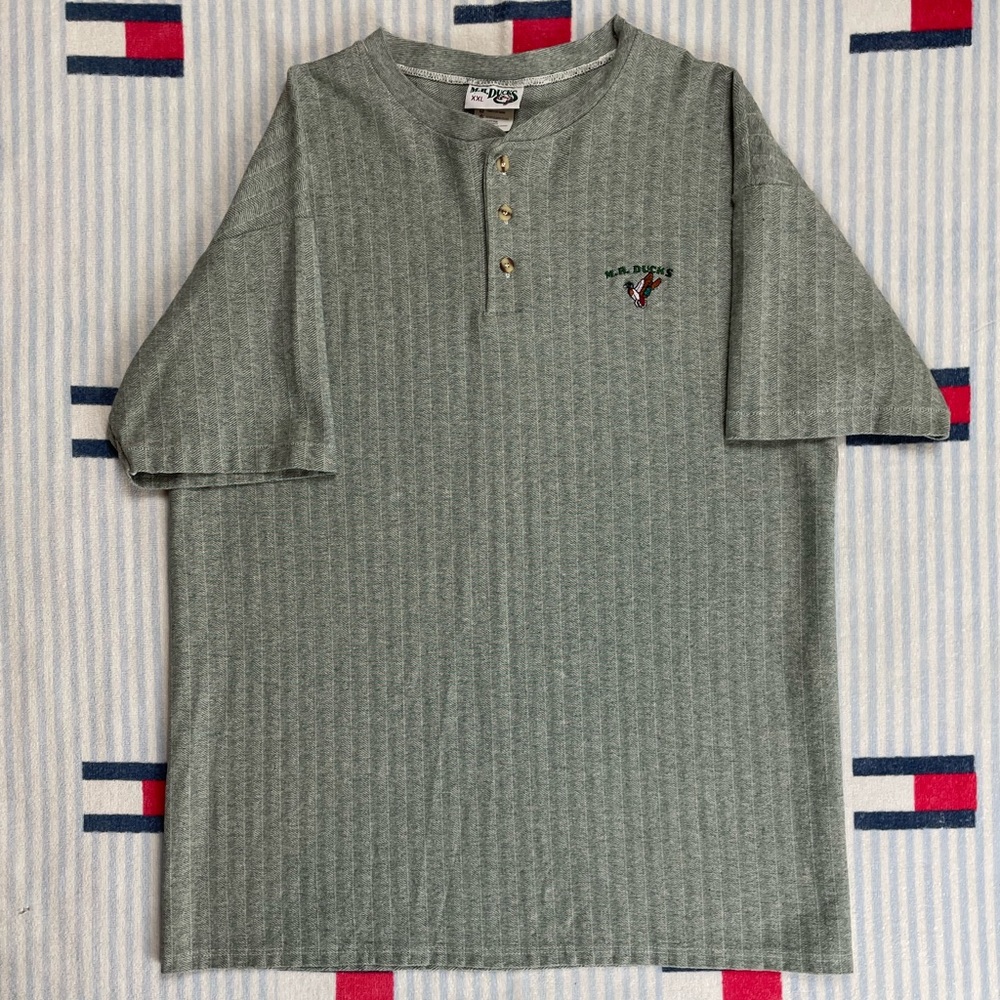 Vintage M.R. Ducks Henley Short Sleeve tee shirt
